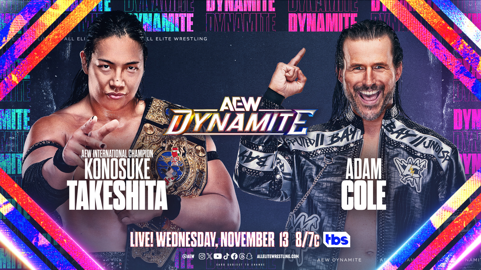 AEW Dynamite live results: Konosuke Takeshita vs. Adam Cole