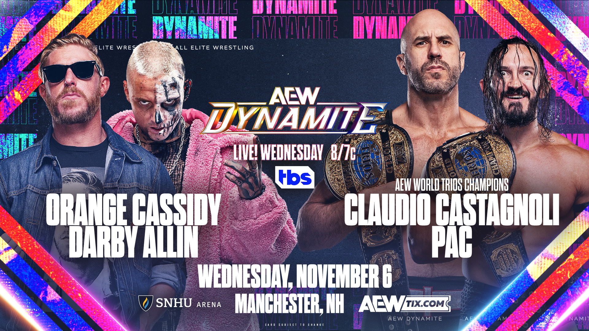 AEW Dynamite live results: Orange Cassidy & Darby Allin vs. Claudio Castagnoli & PAC
