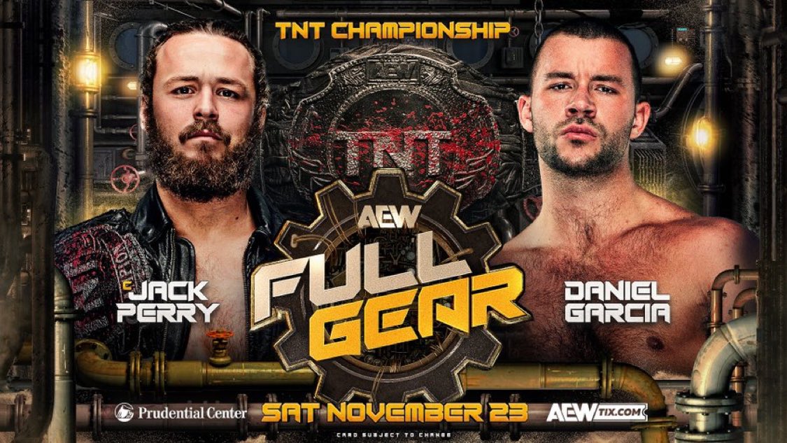 Jack Perry vs. Daniel Garcia TNT title match official for AEW Full Gear