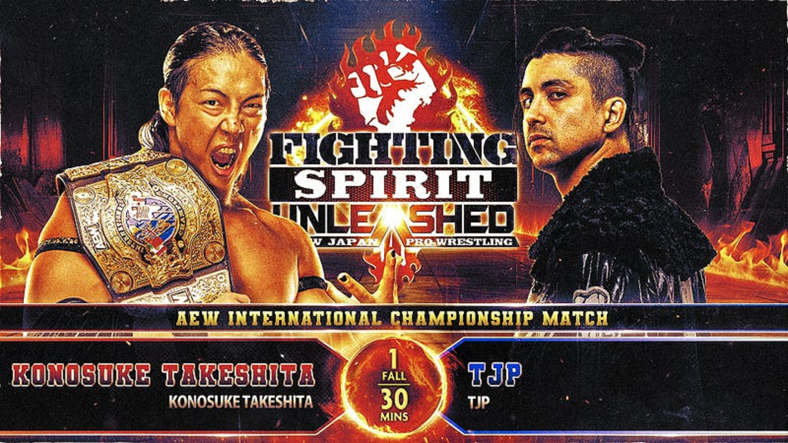 NJPW reveals Konosuke Takeshita’s opponent, finalizes Fighting Spirit Unleashed card