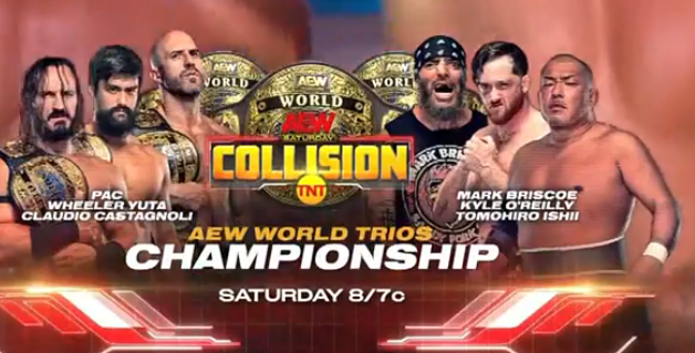 Trios title match added to AEW Collision