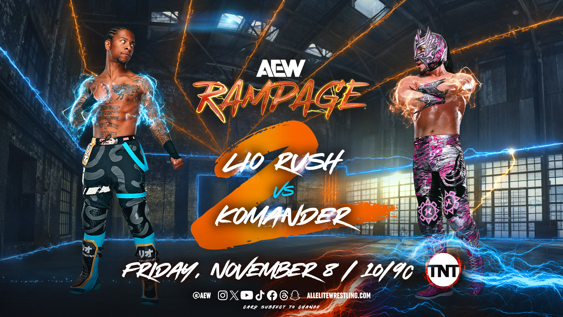 AEW Rampage live results: Lio Rush vs. Komander II