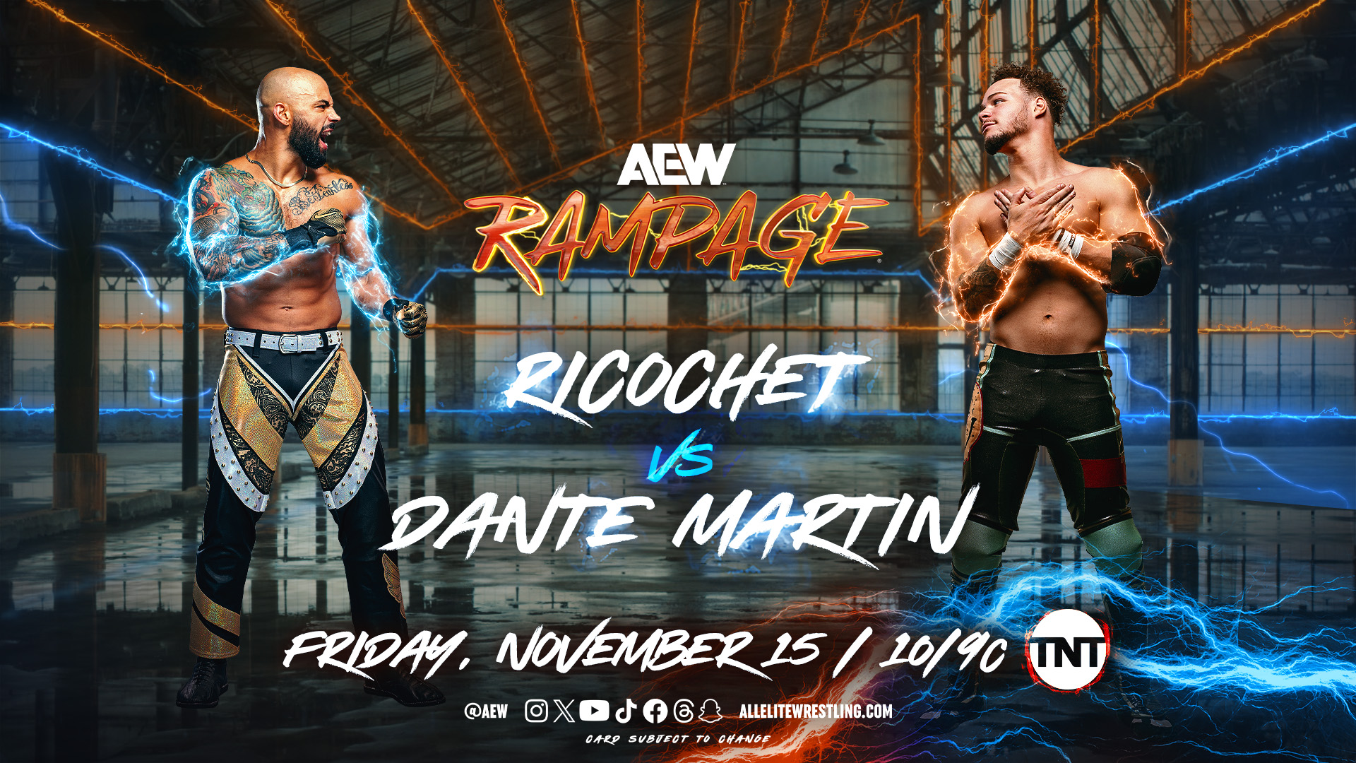 AEW Rampage live results: Ricochet vs. Dante Martin