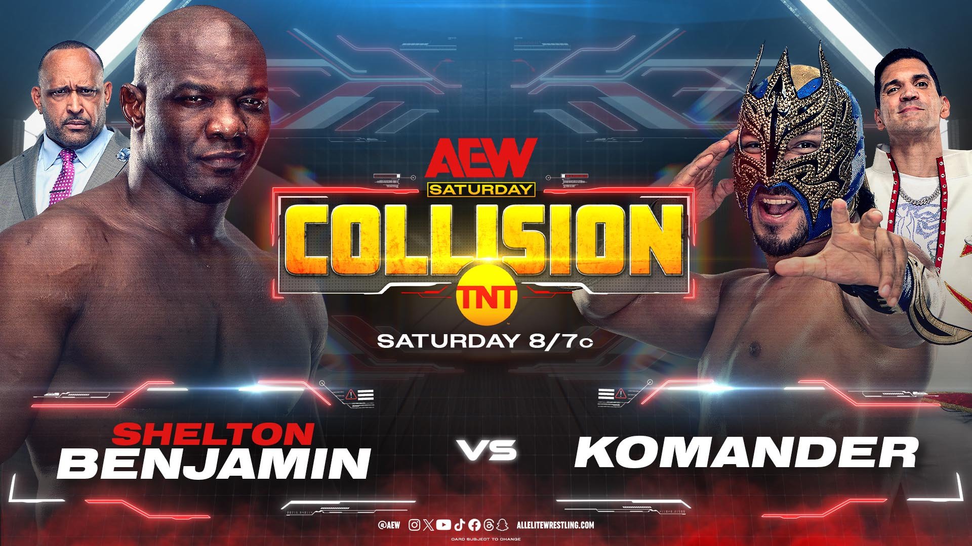 Shelton Benjamin vs. Komander part of AEW Collision lineup