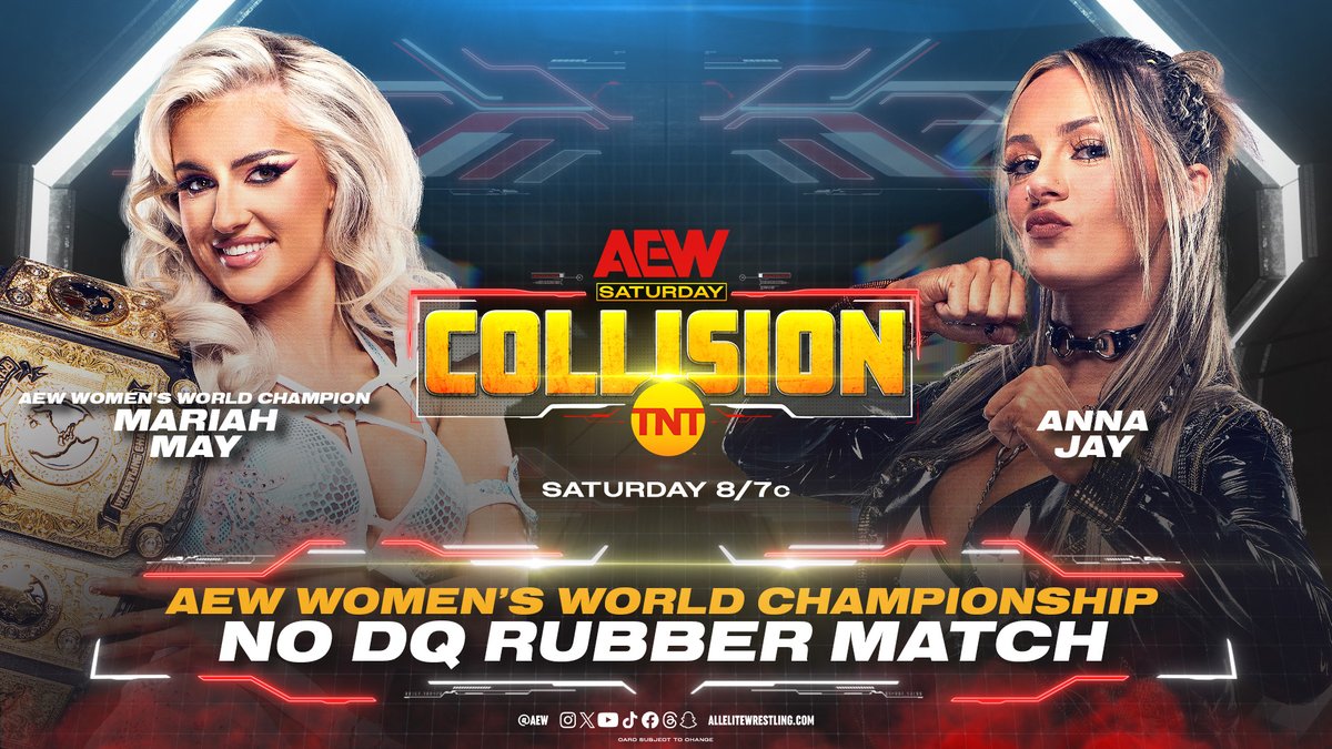 AEW Collision live results: Mariah May vs. Anna Jay no DQ title match