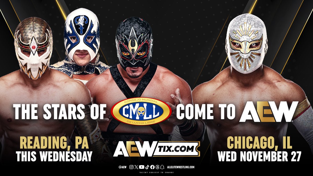 Mistico & other CMLL stars returning to AEW this month