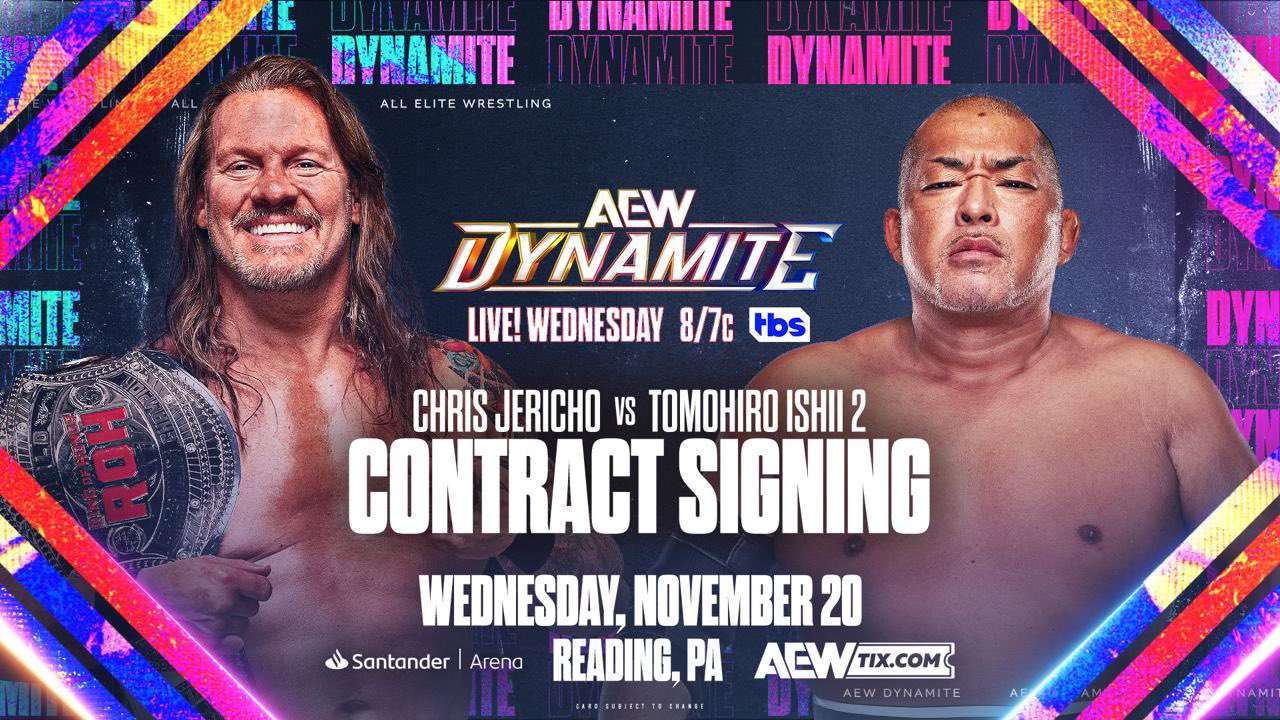 Jericho-Ishii contract signing added to AEW Dynamite