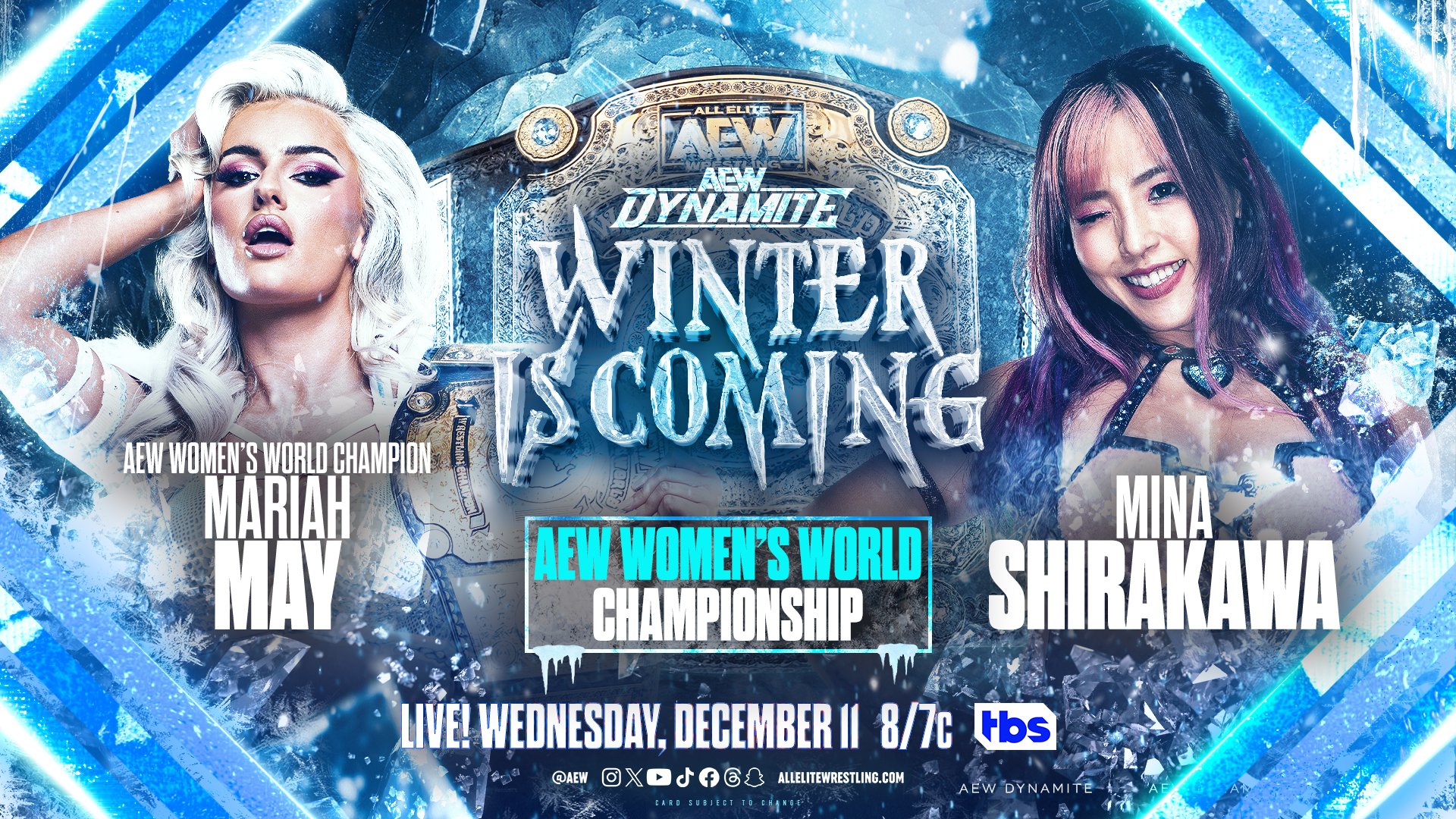 Women’s World title match booked for AEW Dynamite Winter is Coming