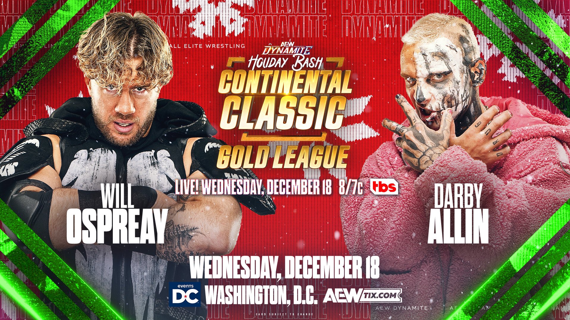Will Ospreay vs. Darby Allin Continental Classic match set for AEW Holiday Bash Dynamite