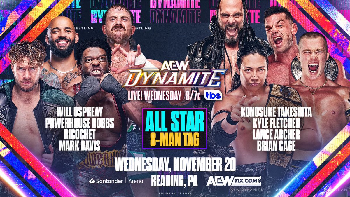 Eight-man tag match added to next AEW Dynamite