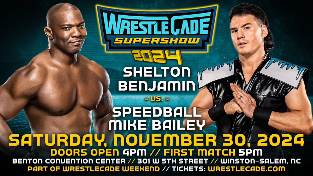 Shelton Benjamin to face Mike Bailey at WrestleCade SuperShow