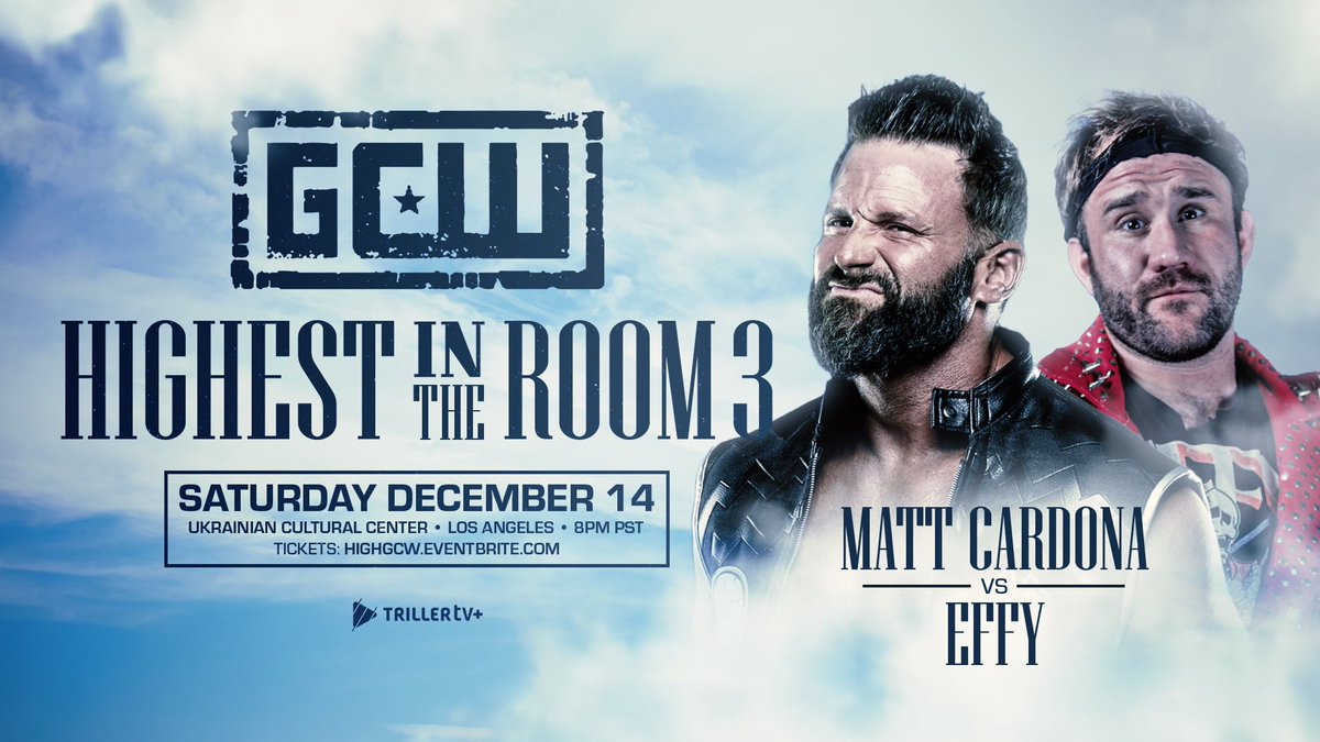 Effy replacing Ricky Starks at GCW Highest in the Room