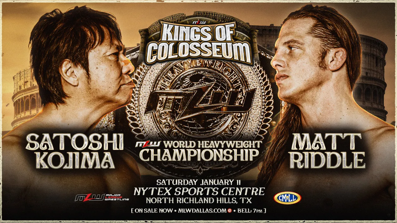 Matt Riddle challenging for MLW World title at Kings of Colosseum