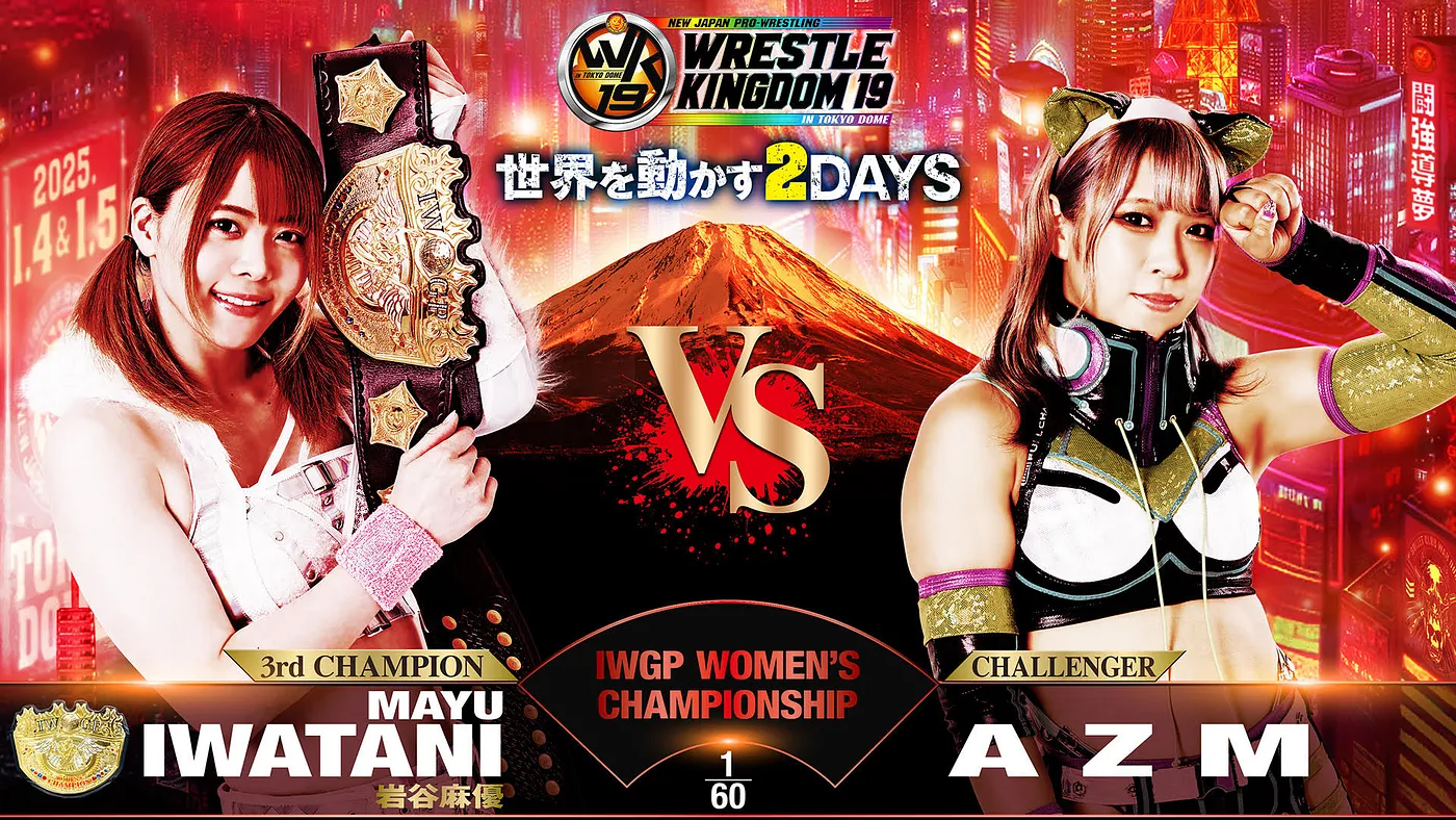 IWGP Women’s title match official for NJPW Wrestle Kingdom 19
