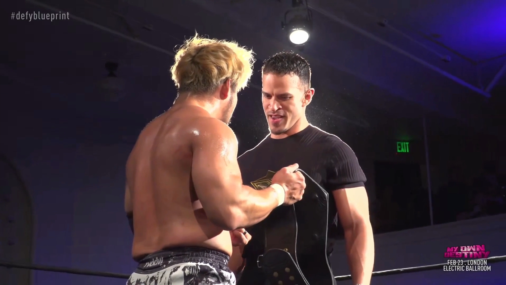 Ricky Starks appears at Defy event, goes face-to-face with KENTA
