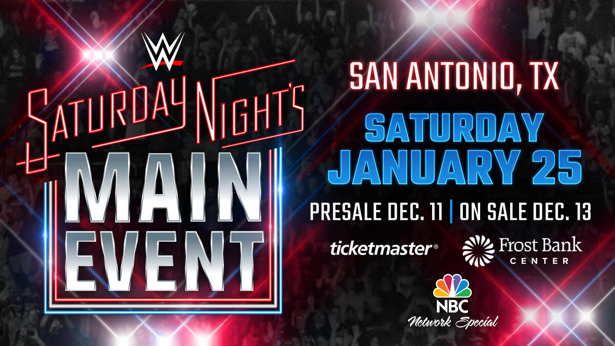 WWE Saturday Night’s Main Event announced for San Antonio next month