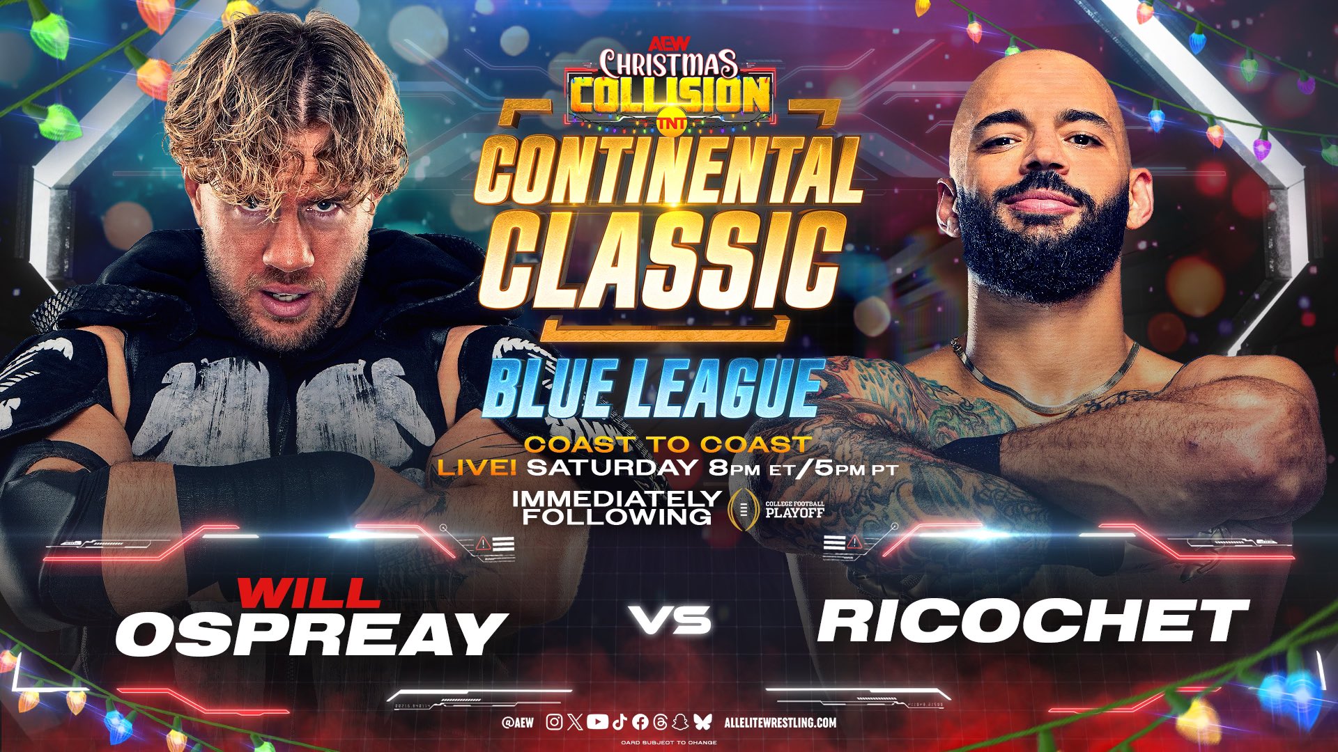 Will Ospreay vs. Ricochet set for AEW Christmas Collision