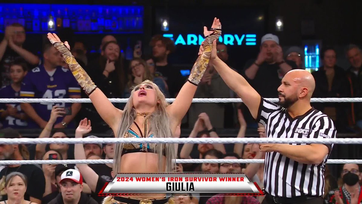Giulia wins women’s Iron Survivor Challenge at WWE NXT Deadline