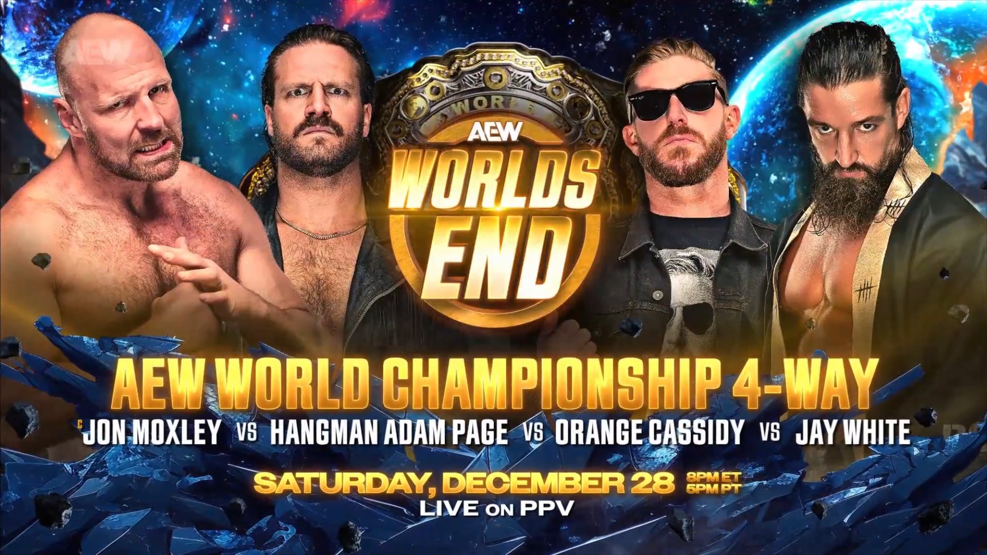 Fatal four-way World title match signed for AEW Worlds End