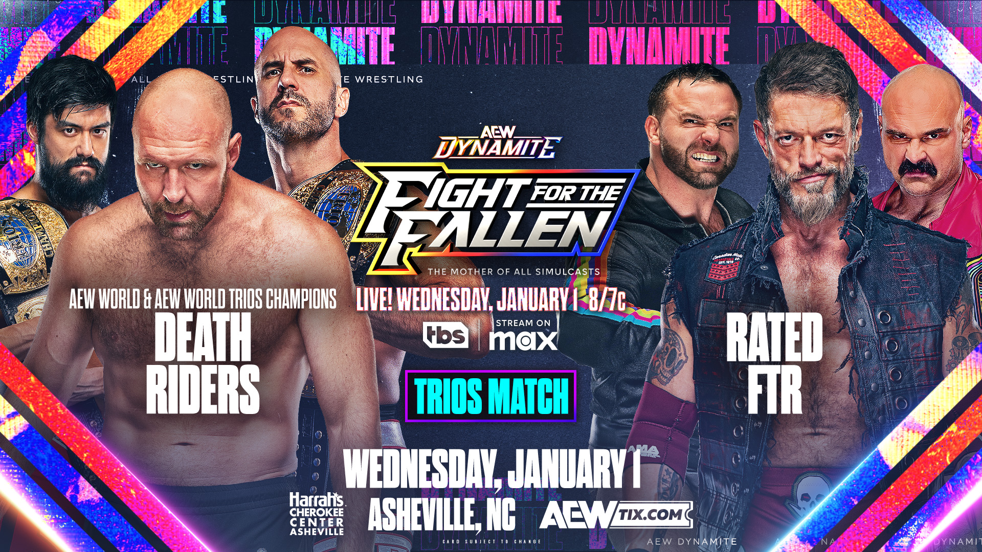 AEW Dynamite Fight for the Fallen live results: Death Riders vs. Rated FTR
