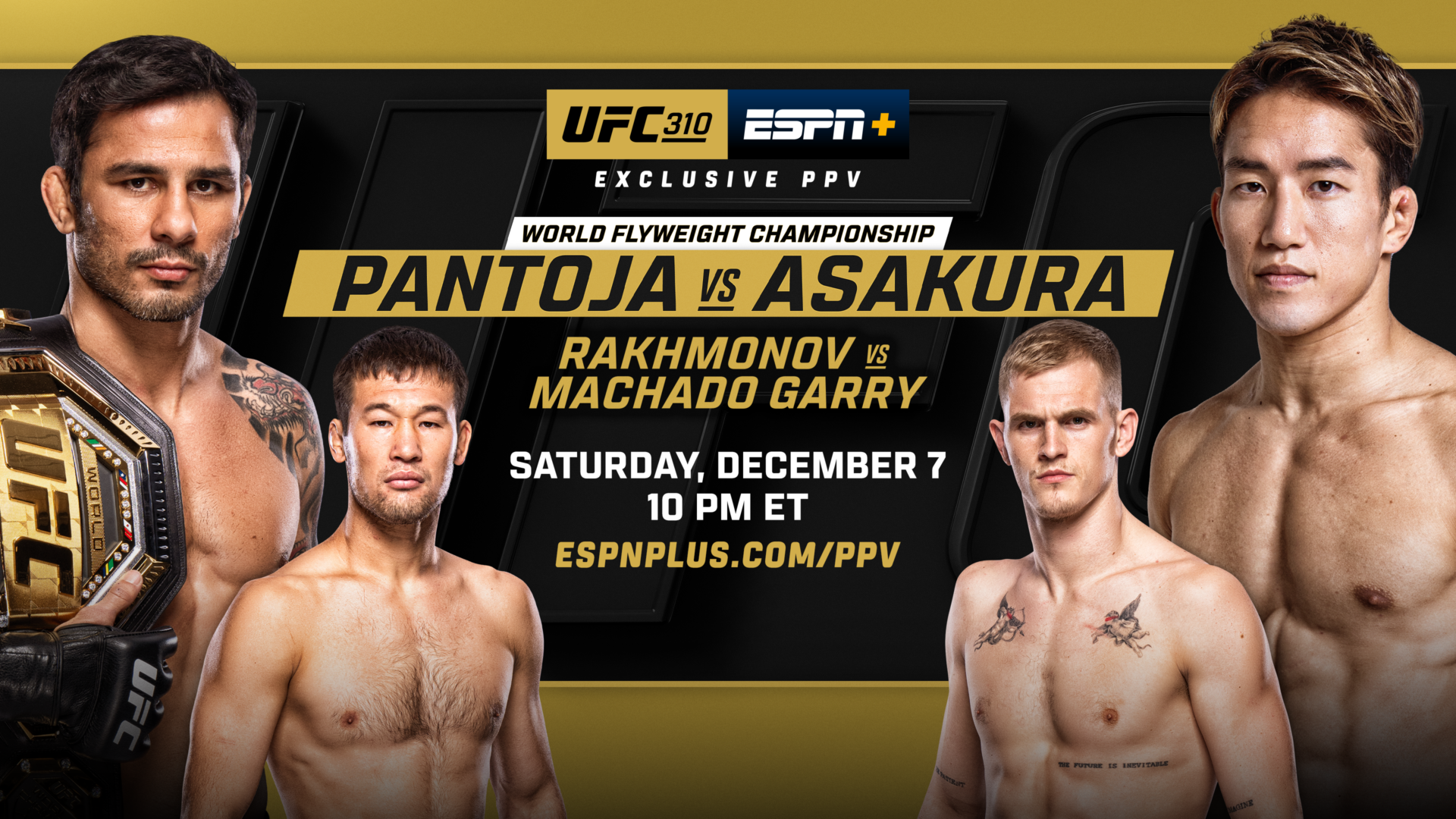 UFC 310 live results: Alexandre Pantoja vs. Kai Asakura flyweight title fight