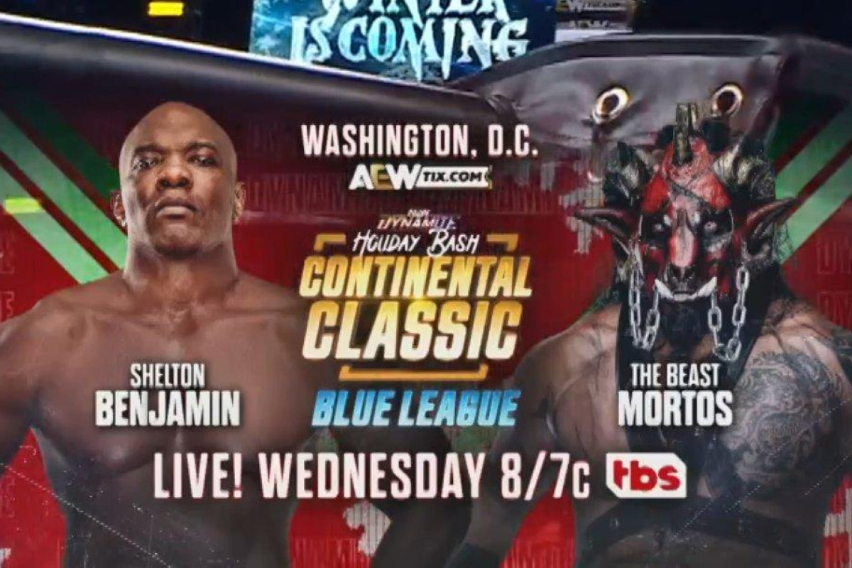 Shelton Benjamin vs. The Beast Mortos added to AEW Dynamite Holiday Bash