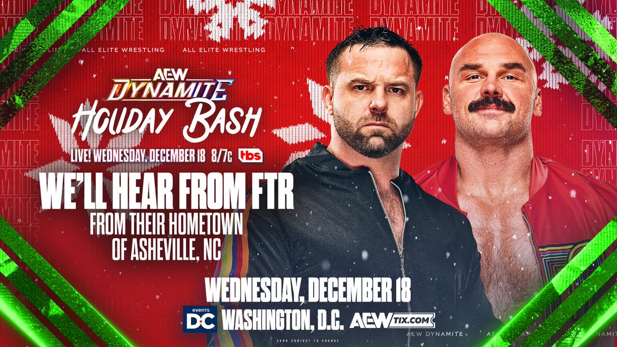 New match, FTR segment added to AEW Dynamite Holiday Bash