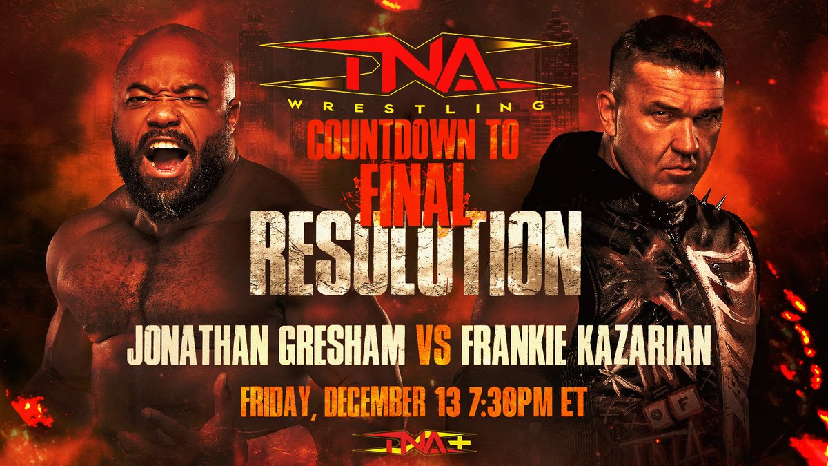 Gresham vs. Kazarian set for TNA Final Resolution pre-show