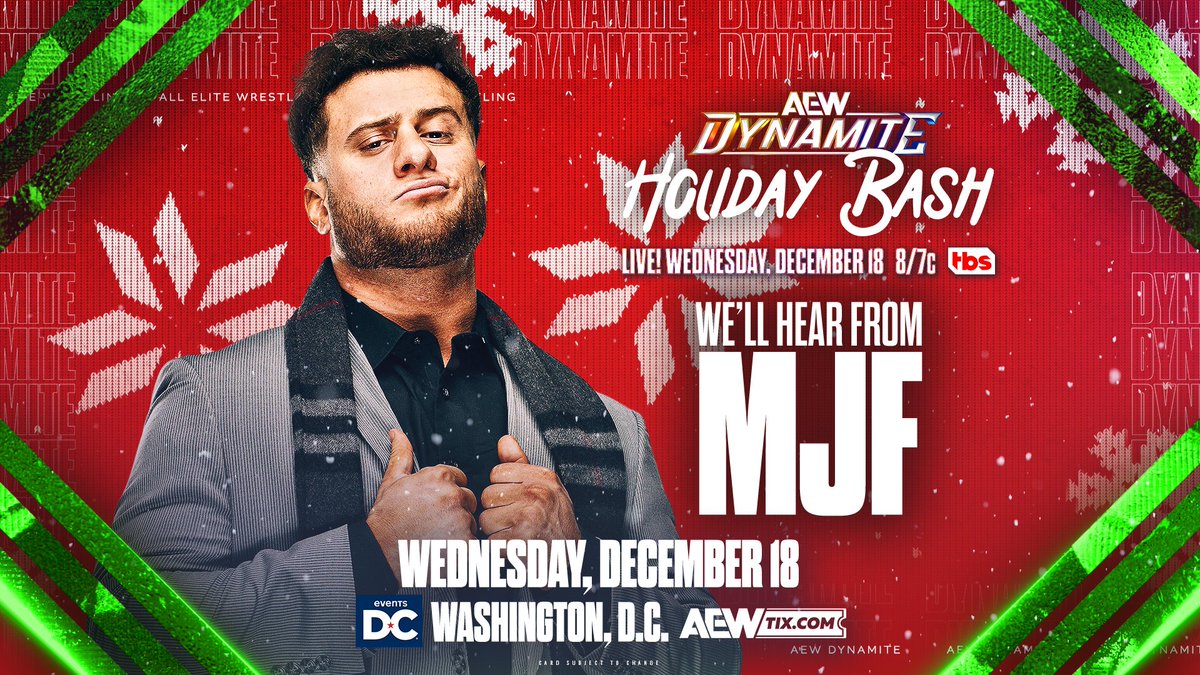 MJF appearance set for AEW Dynamite Holiday Bash
