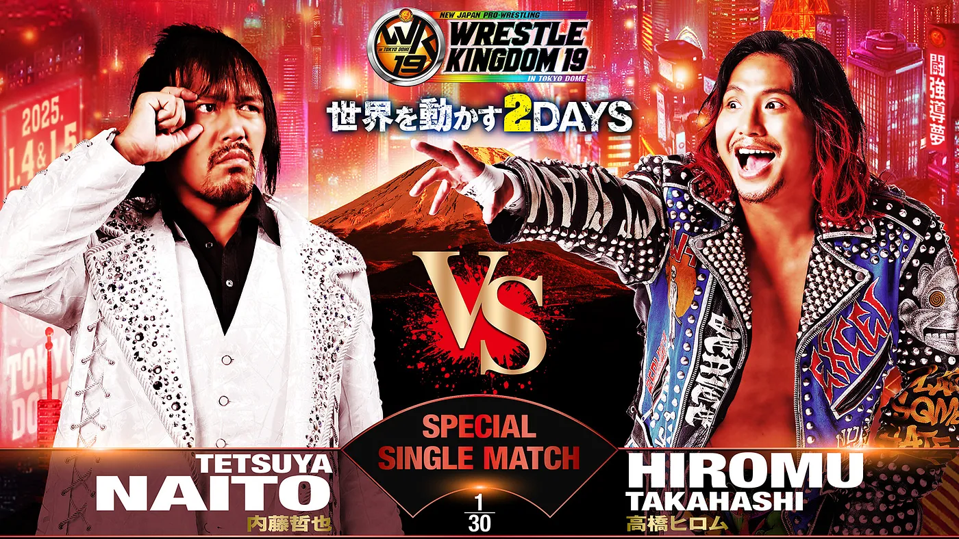 Naito vs. Hiromu official for NJPW Wrestle Kingdom, match order set