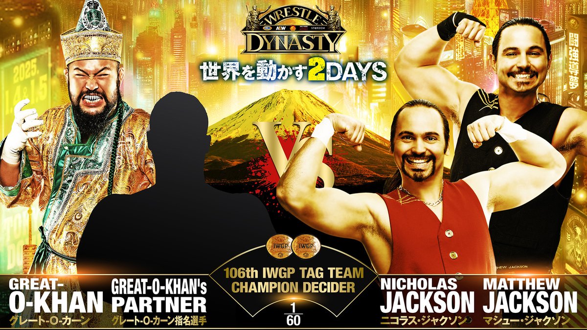 NJPW to crown new IWGP Tag Team Champions at Wrestle Dynasty