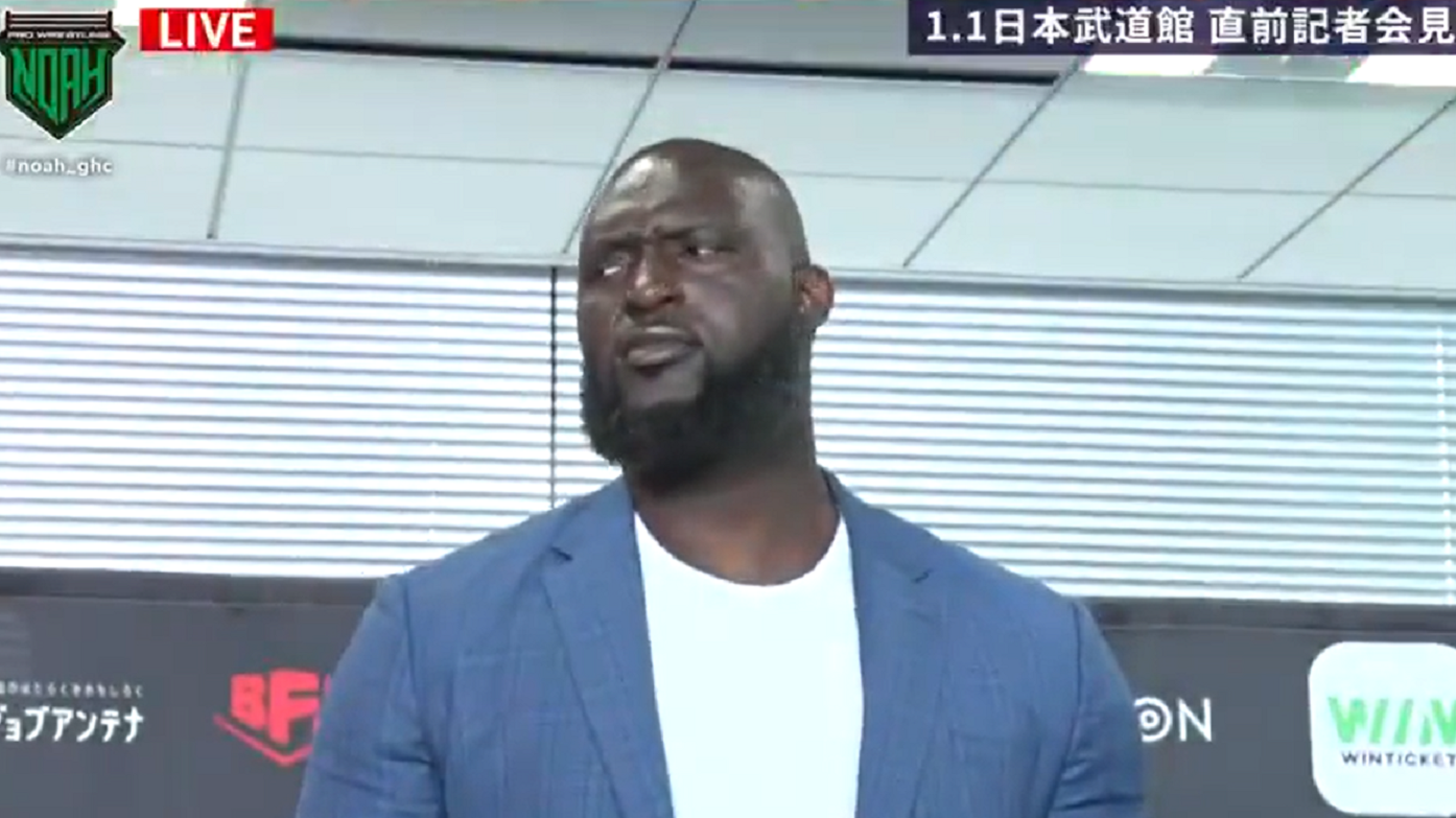 Omos announces WWE return, relinquishes GHC Tag title