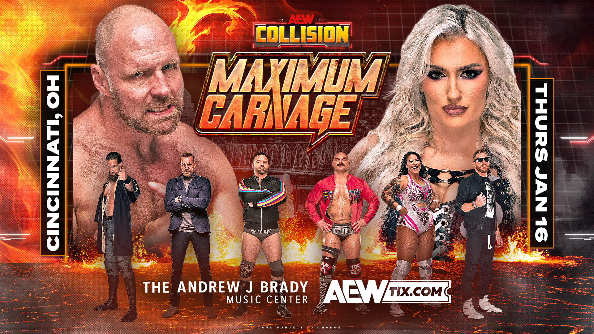 AEW Collision Maximum Carnage spoilers from Cincinnati