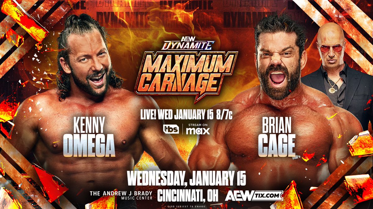 Kenny Omega’s AEW in-ring return announced for Dynamite Maximum Carnage