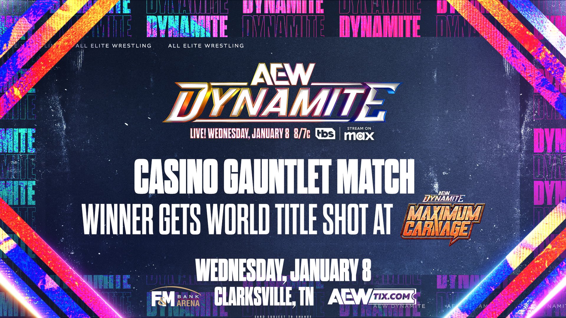 Casino Gauntlet match for AEW World title shot set for next week’s Dynamite