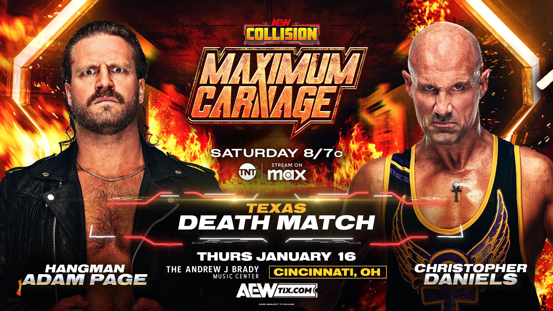 AEW Collision Maximum Carnage live results: Texas Death Match, Continental title defense