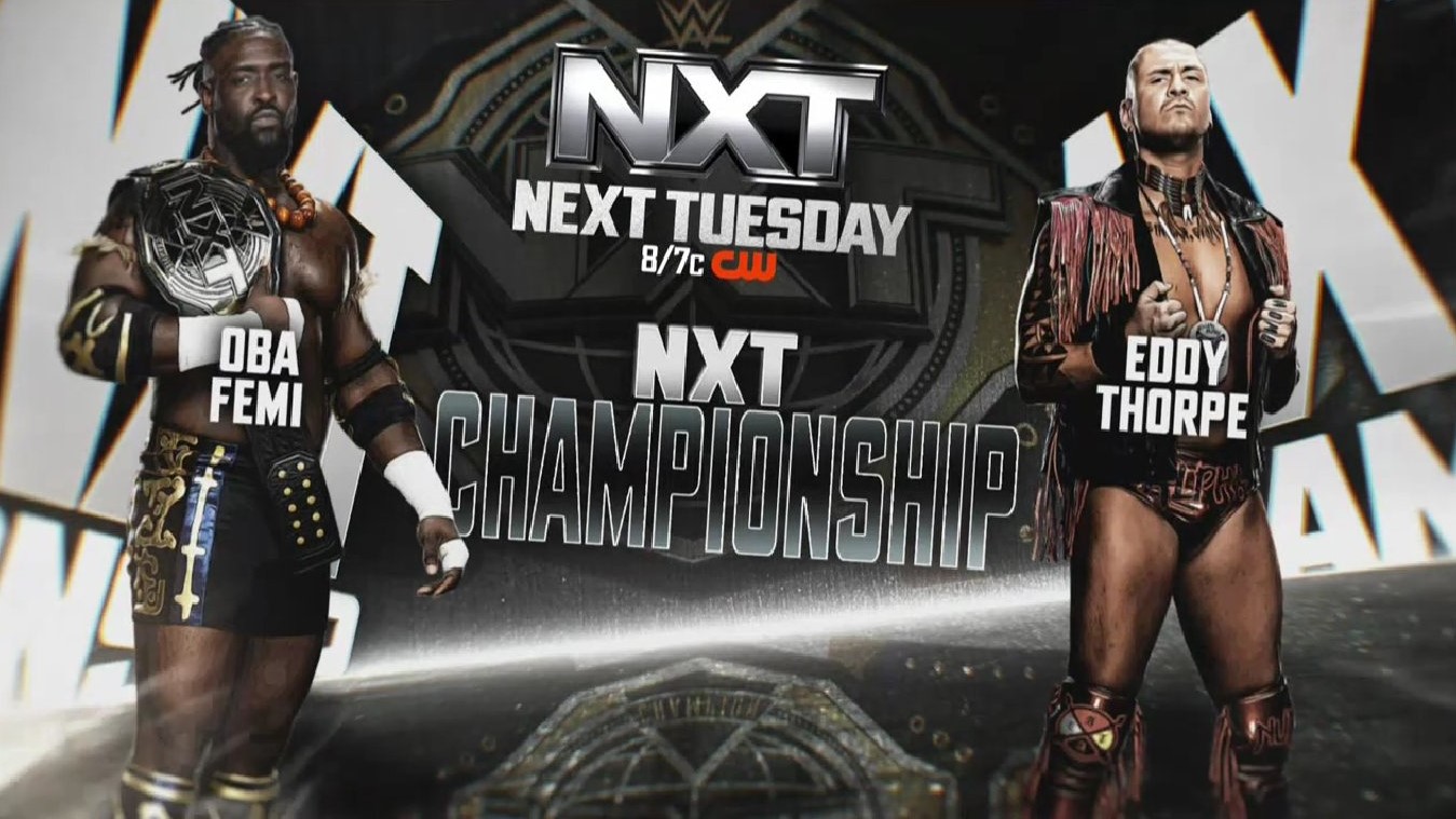 Oba Femi to defend WWE NXT title on next week’s episode