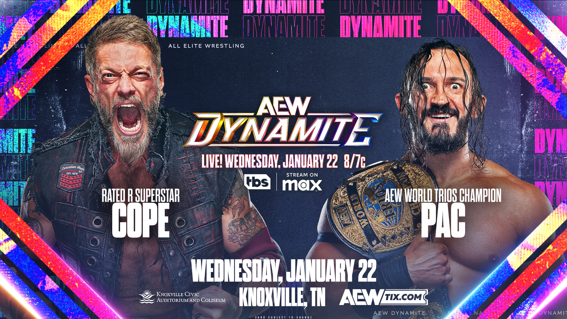 Cope vs. PAC announced for next AEW Dynamite