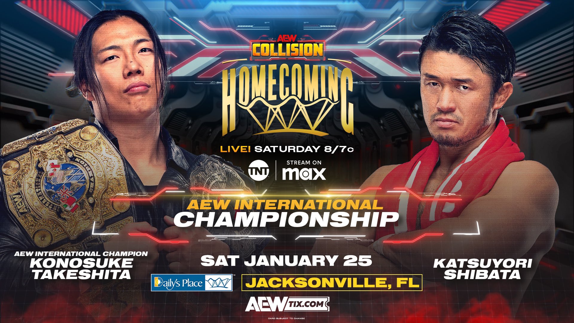 AEW Collision Homecoming live results: Takeshita vs. Shibata International title match