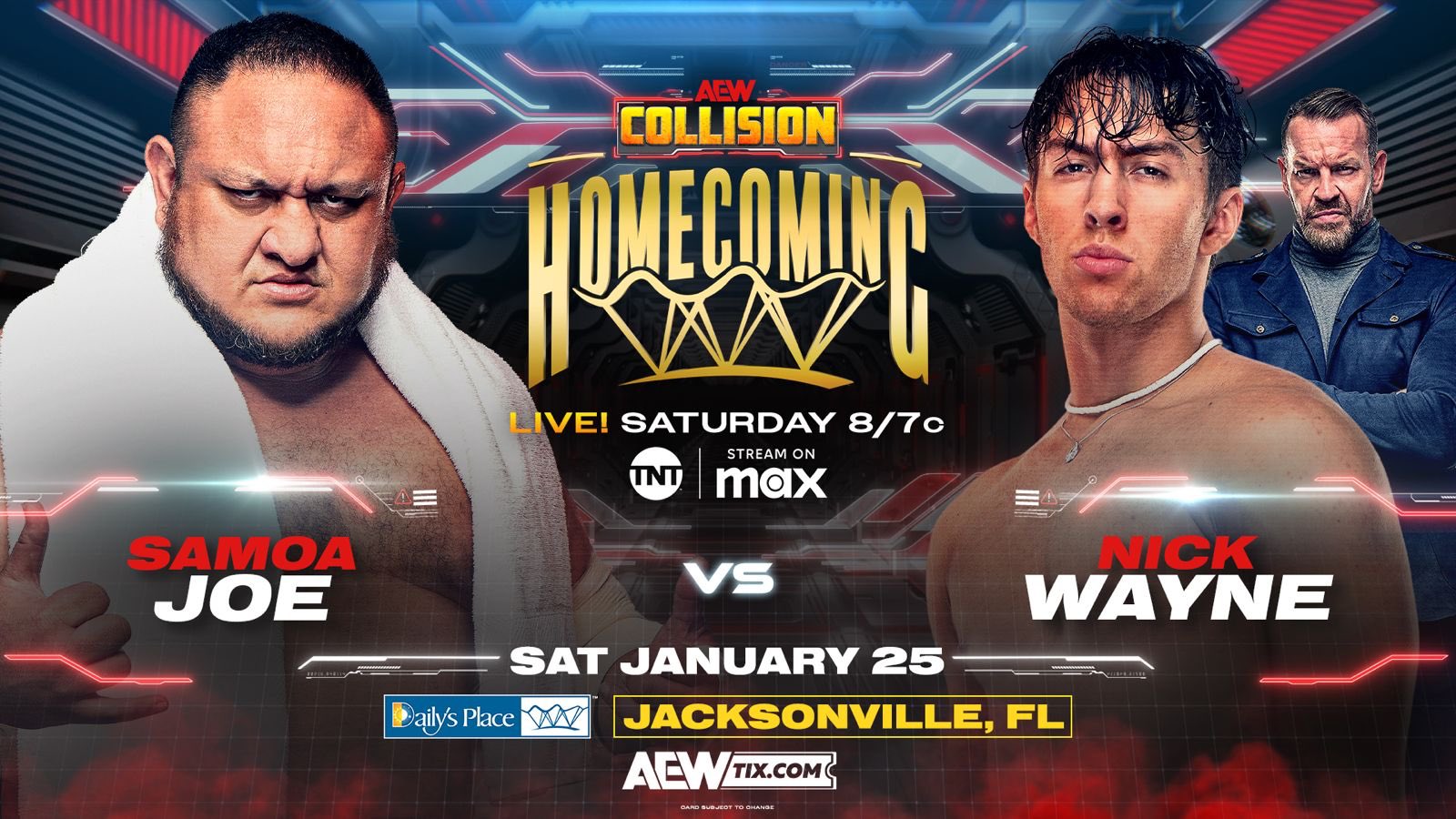 Samoa Joe vs. Nick Wayne rescheduled for AEW Collision
