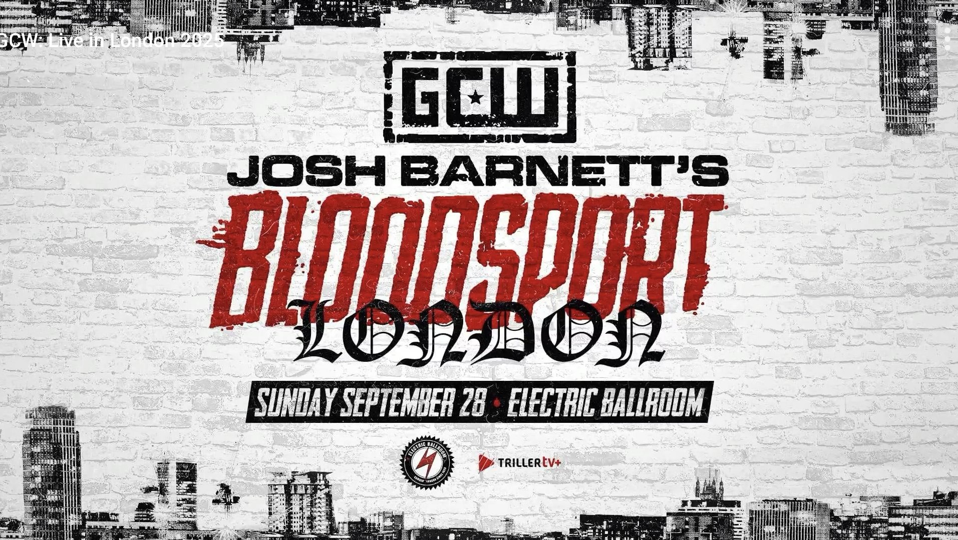 GCW announces Josh Barnett’s Bloodsport event for London