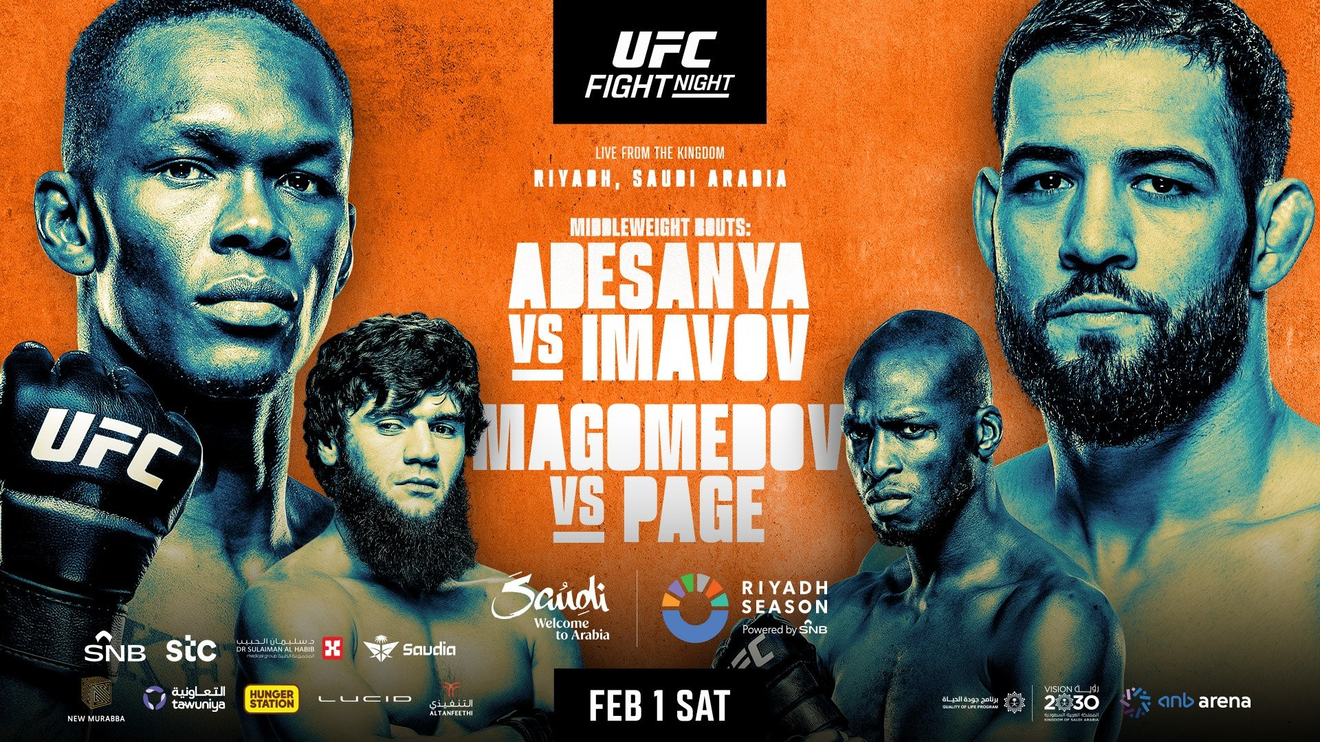 UFC on ESPN+ 108 live results: Israel Adesanya vs. Nassourdine Imavov