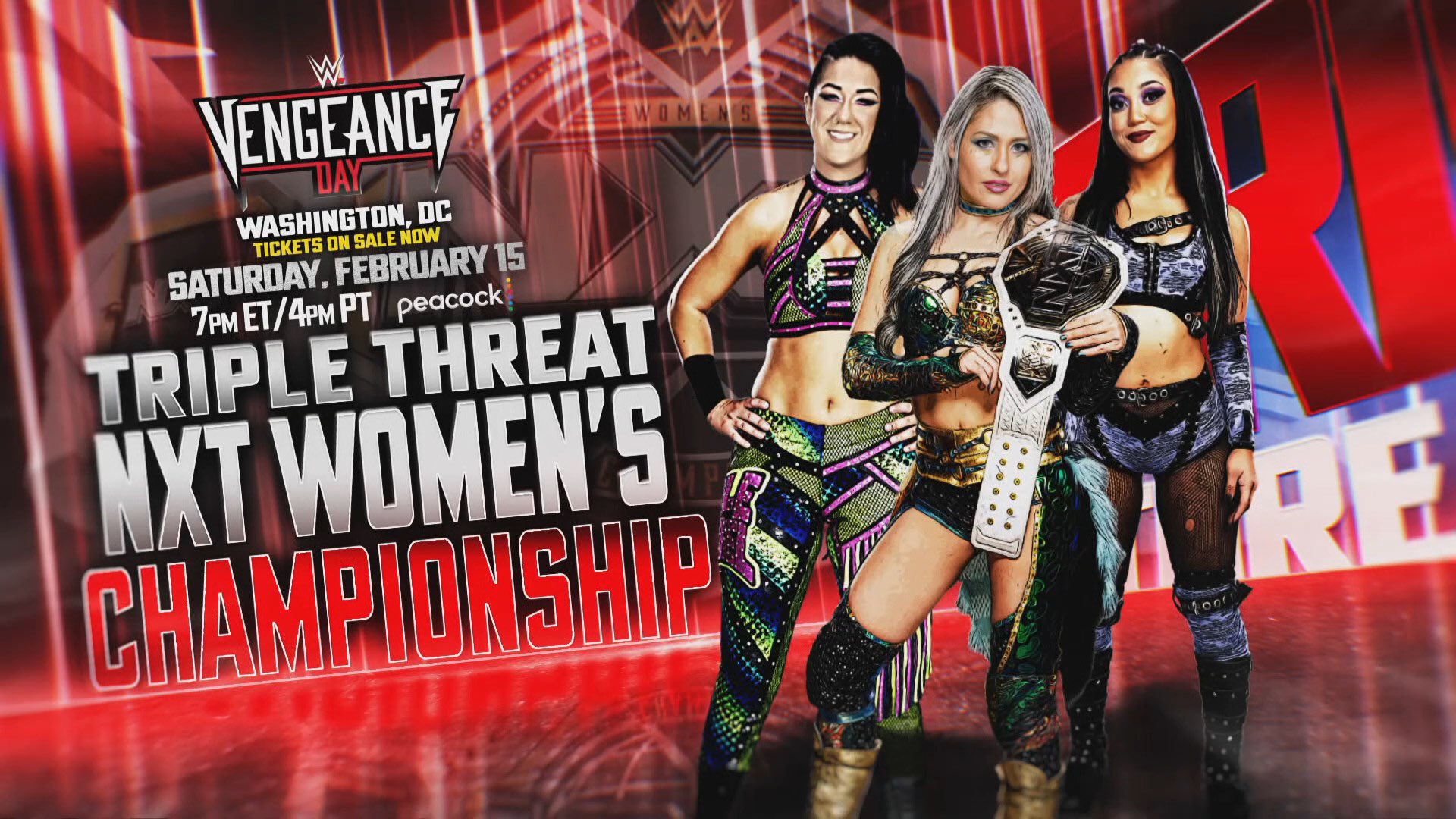 Three title matches set for WWE NXT Vengeance Day