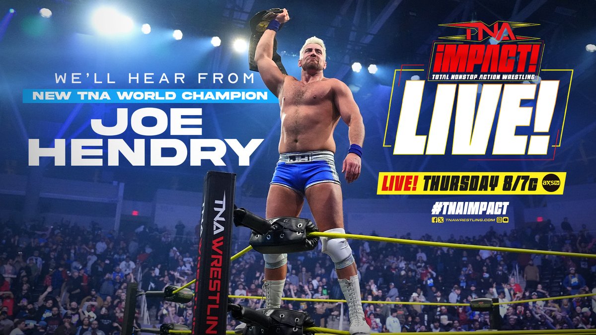 Joe Hendry appearance, Hardys match added to live TNA Impact