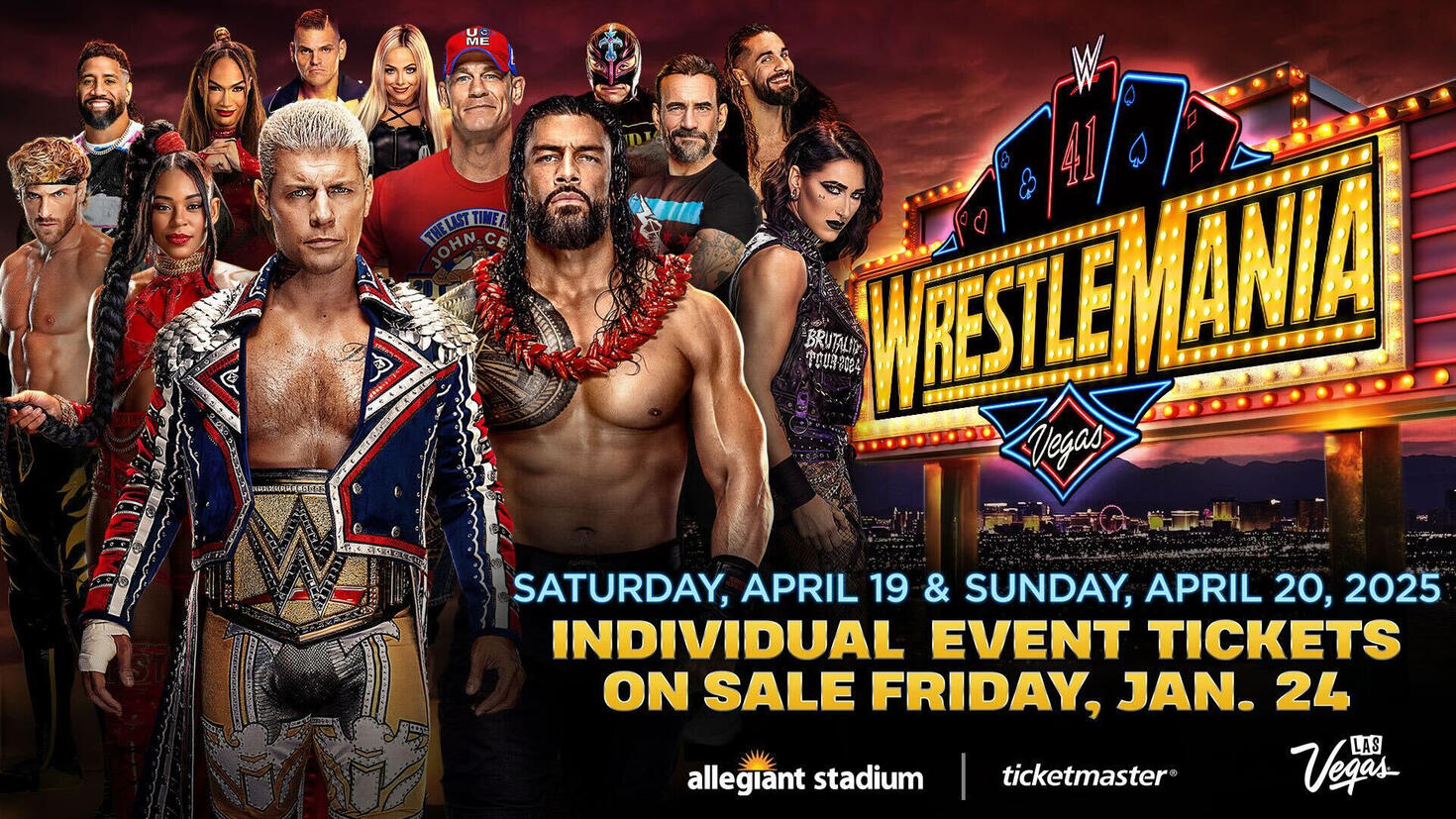 WWE announces on-sale date for WrestleMania 41 individual night tickets