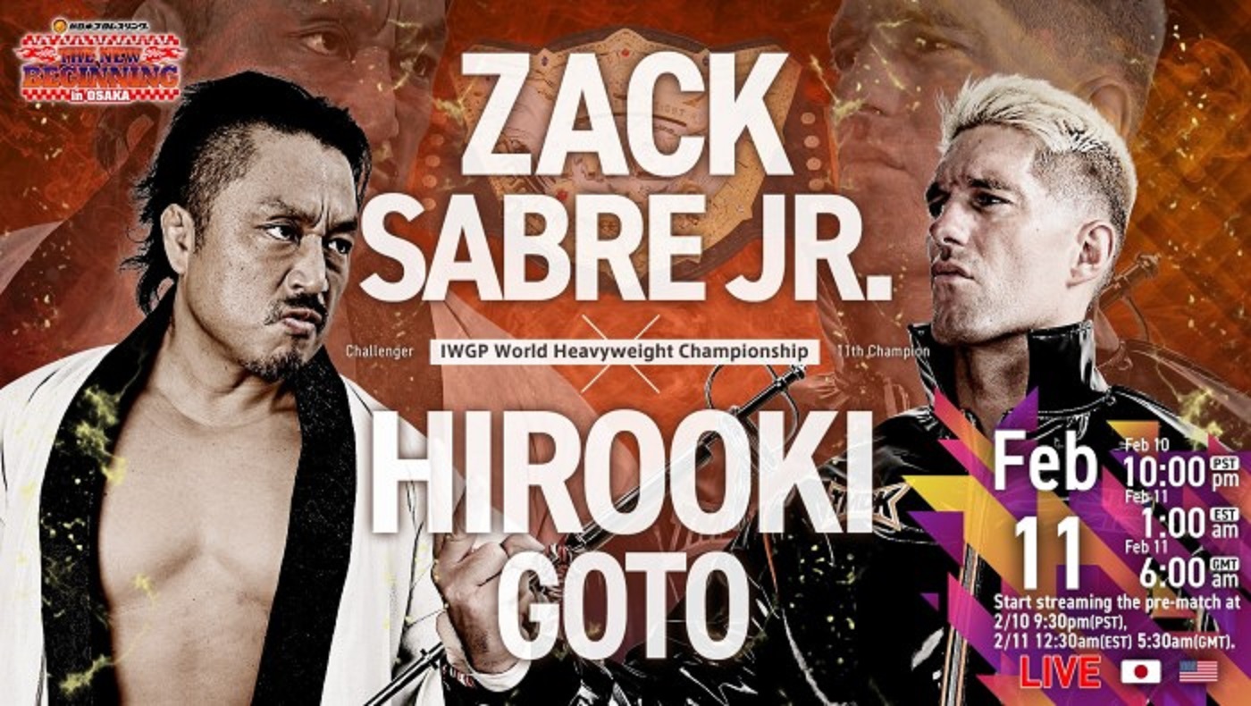 NJPW The New Beginning in Osaka live results: Sabre vs. Goto, Young Bucks vs. LIJ