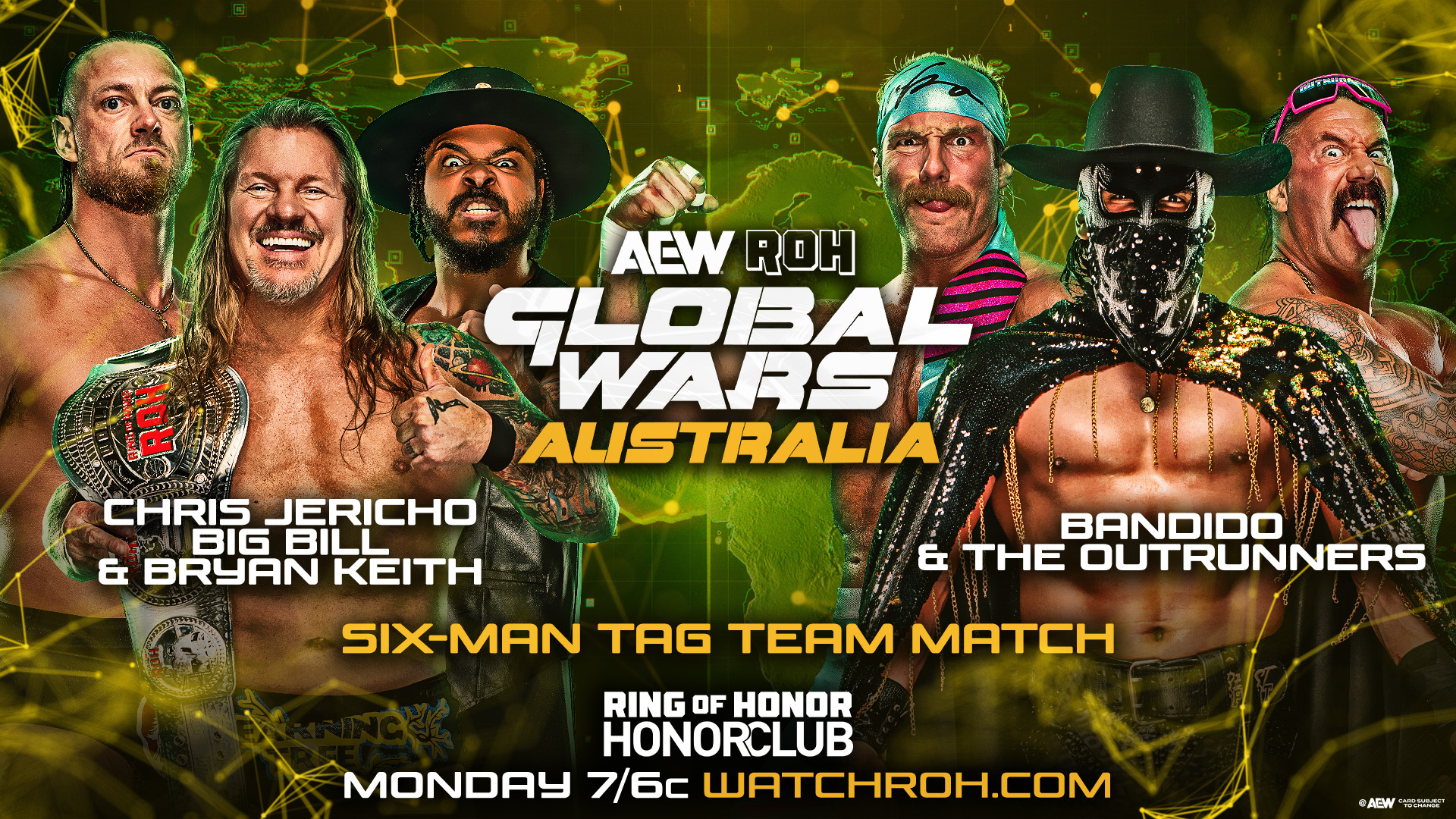 AEW/ROH Global Wars to air Monday on HonorClub