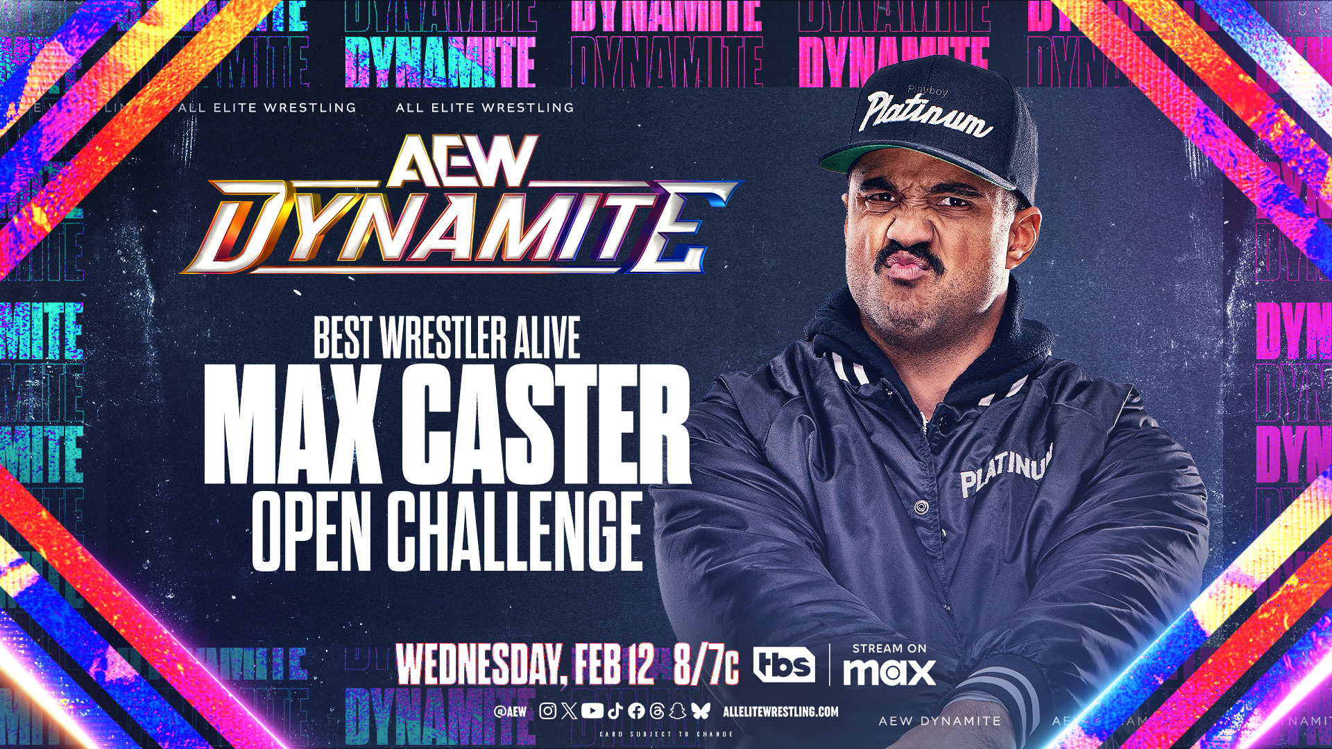 Max Caster open challenge announced for AEW Dynamite