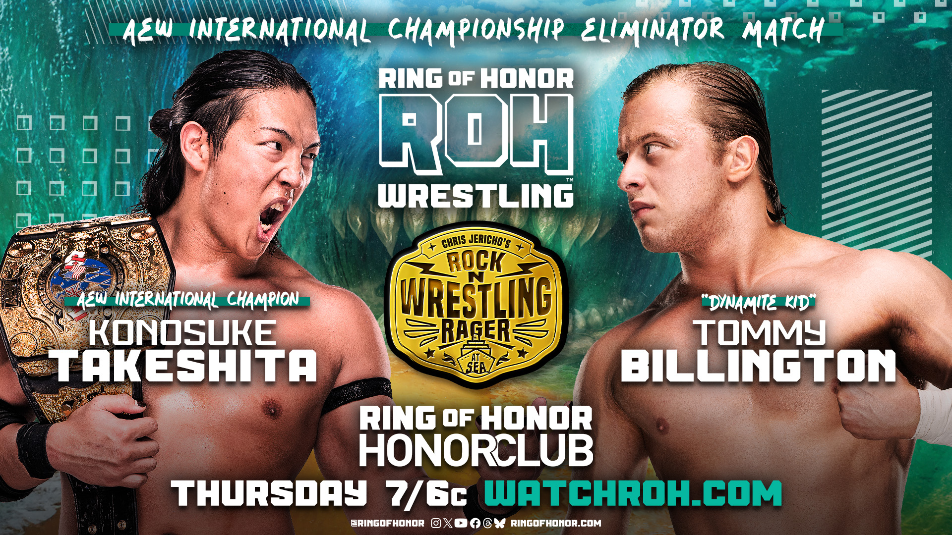 Jericho Cruise matches announced for this week’s ROH TV lineup