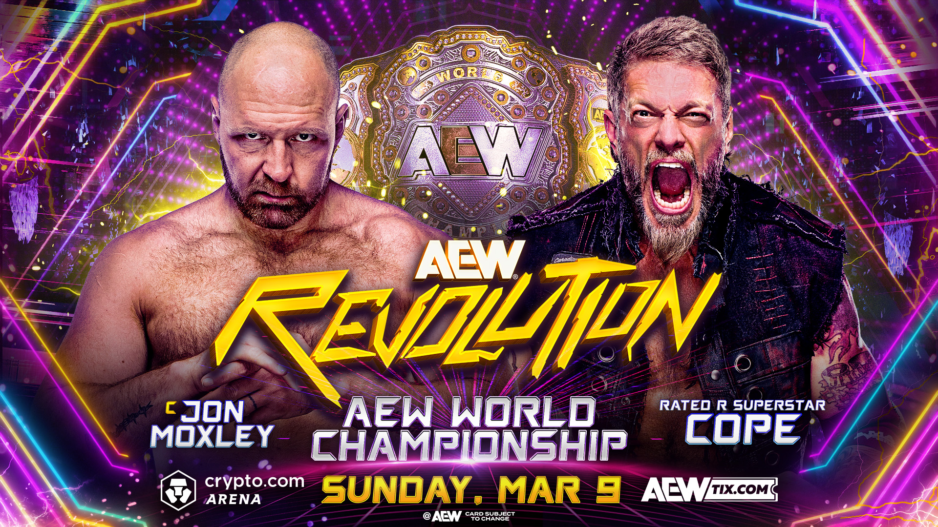 Jon Moxley vs. Cope World title match official for AEW Revolution
